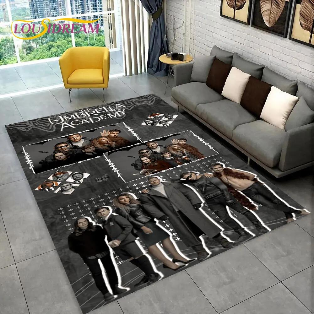 Kobercový koberec The Umbrella Academy TV Film, Koberec pro domácí obývací pokoj ložnici pohovku rohožku dekorace, dětská hrací protiskluzová podložka 3D