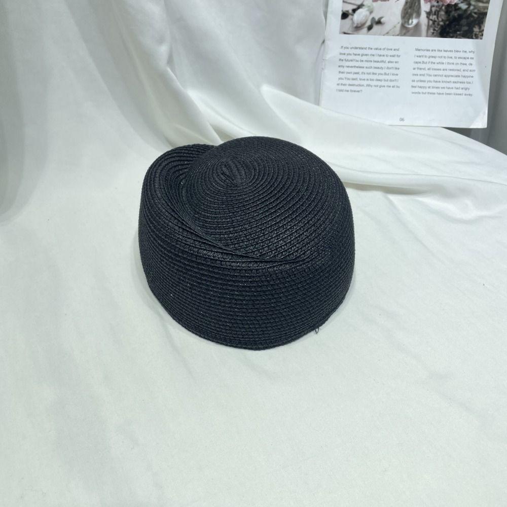 Classic Straw Beret Hat Elegant Fedora Hat Fashion Sun Hat Summer Wear
