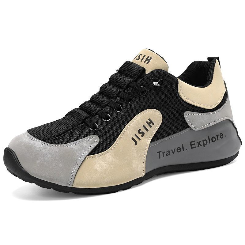 Men's Sports Shoes, Comfortable Mesh Shoes, Breathable Casual Driving Shoes for Men, Trendy Versatile Skateboard Shoes.