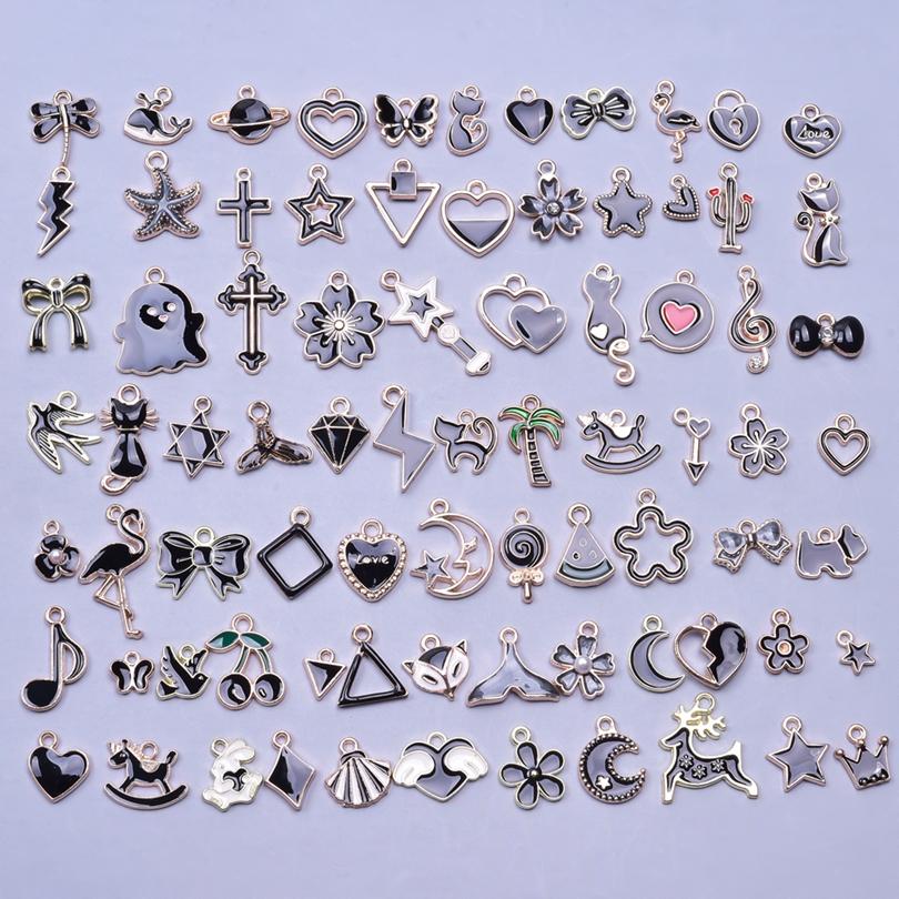 

20pcs Mix Oil Drip/Enamel Pendant Kawaii Charms For Jewelry Making Supplies DIY Earrings Keychain Materials Dijes Para BisuterÍA