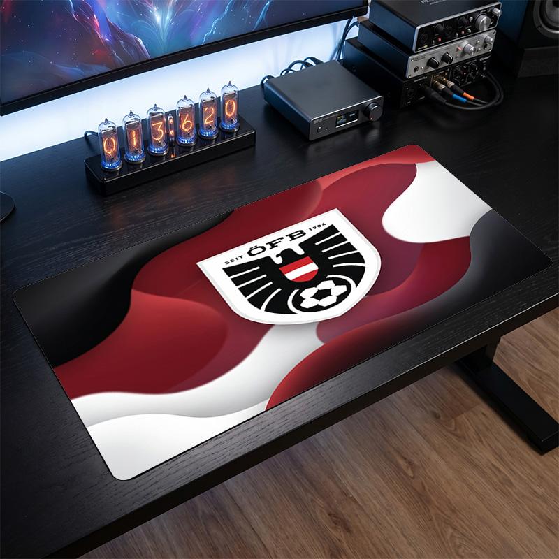 Austria Football Crest Mouse Pad, Extended Non Slip Rubber Desk Mat for Gaming Office Laptop Fan Gift