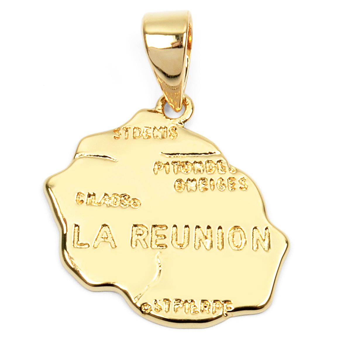 

Les Trésors De Lily [L4365] - Позолоченный кулон La Réunion золотой - 20x15 мм (974)