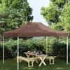vidaXL Partyzelt-Dach 4x3 M Braun 270 G/m²