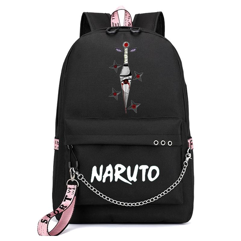 Anime Naruto Backpack Student Bookbag for Boy Girl Back To School Backpack Kawaii Backpack Bag Men Women Leisure Travel Bag