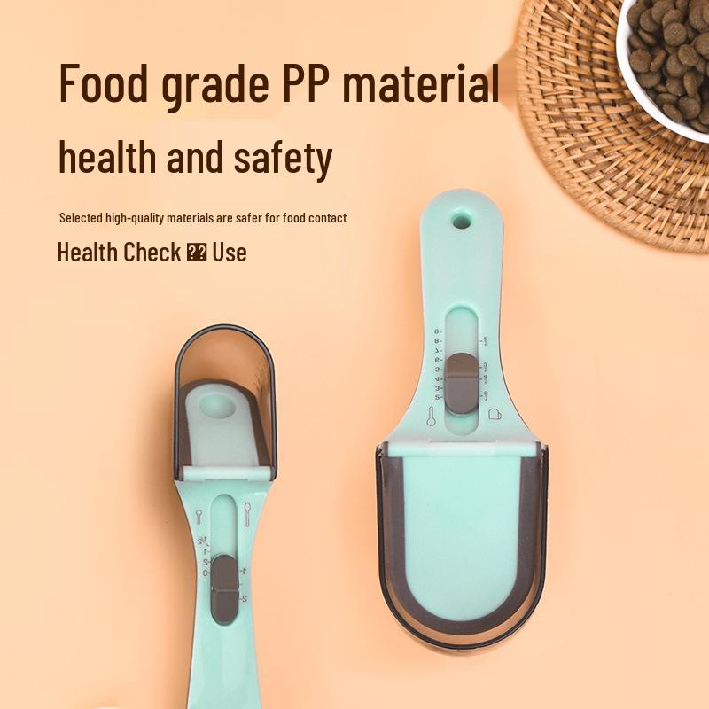 Adjustable Pet Food Measuring Spoon for Cats and Dogs