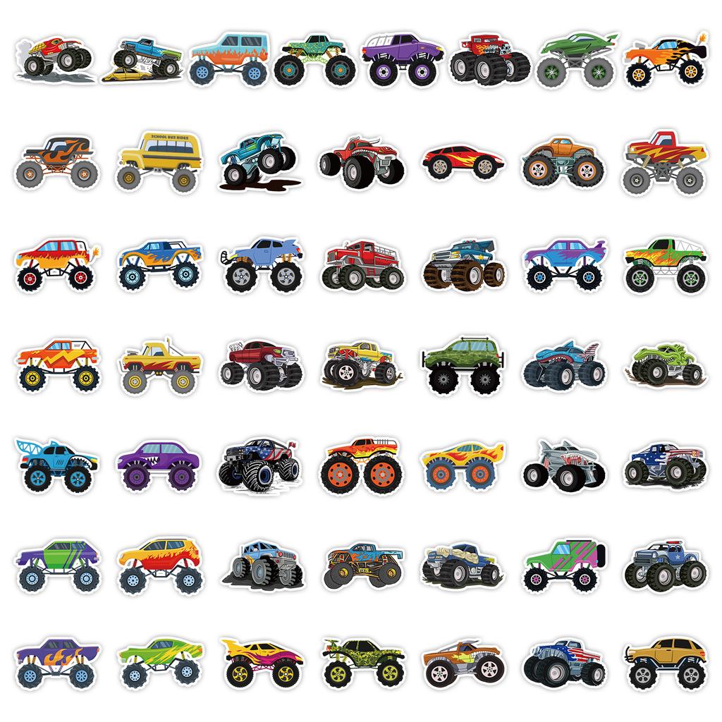 50 Mountain Bike Graffiti Stickers Car Skateboard Suitcase Decoration Stickers Waterproof Creative Children Cartoon Stickers