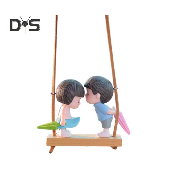 

Романтичные пары, подвесное украшение для автомобиля, качели, динамика, влюбленные, украшение для автомобиля, подвеска для зеркала заднего вида, аксессуары для салона автомобиля чёрный