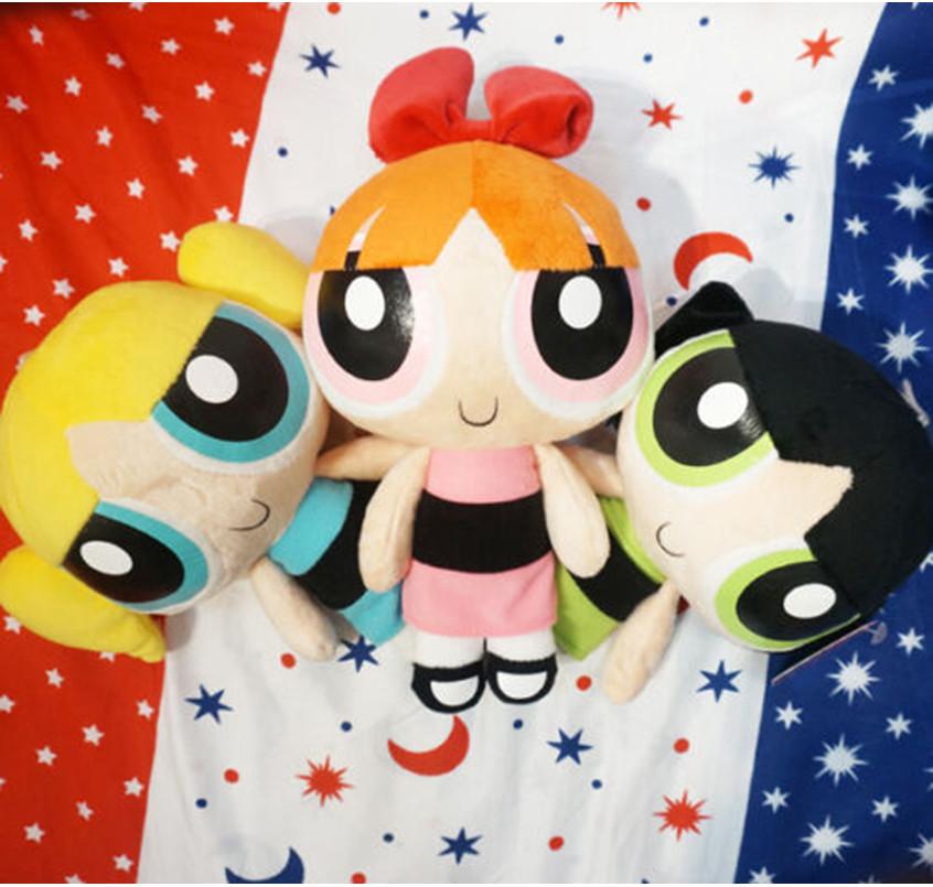 Powerpuff Girls The Plush Toys Fashion Classic Childrens Comfort Doll Pillow