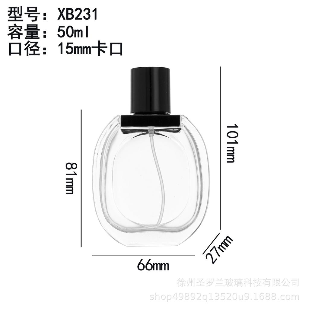 30/50/80ml Klare Glasparfümflasche, Leerer Sprühzerstäuber mit 15mm Hals, Tragbarer Nachfüllbarer Reisebehälter