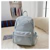 Fresh and sweet candy color backpack for junior high school students, solid color, simple and large-capacity backpack.