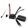 Surpass 3650 Waterproof 4 Pole Brushless Motor 60A ESC RC Car Accessory (Black)