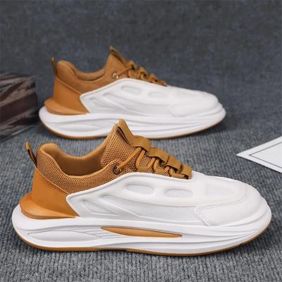 Fashion New Men's Sneakers Lightweight Mesh Breathable Running Shoes Thick Soled Height Boosting Shock Absorbent Casual Shoes Mens Shoes