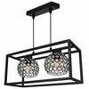 HANGING LAMP ELEGANT CAGE CRYSTAL BALL
