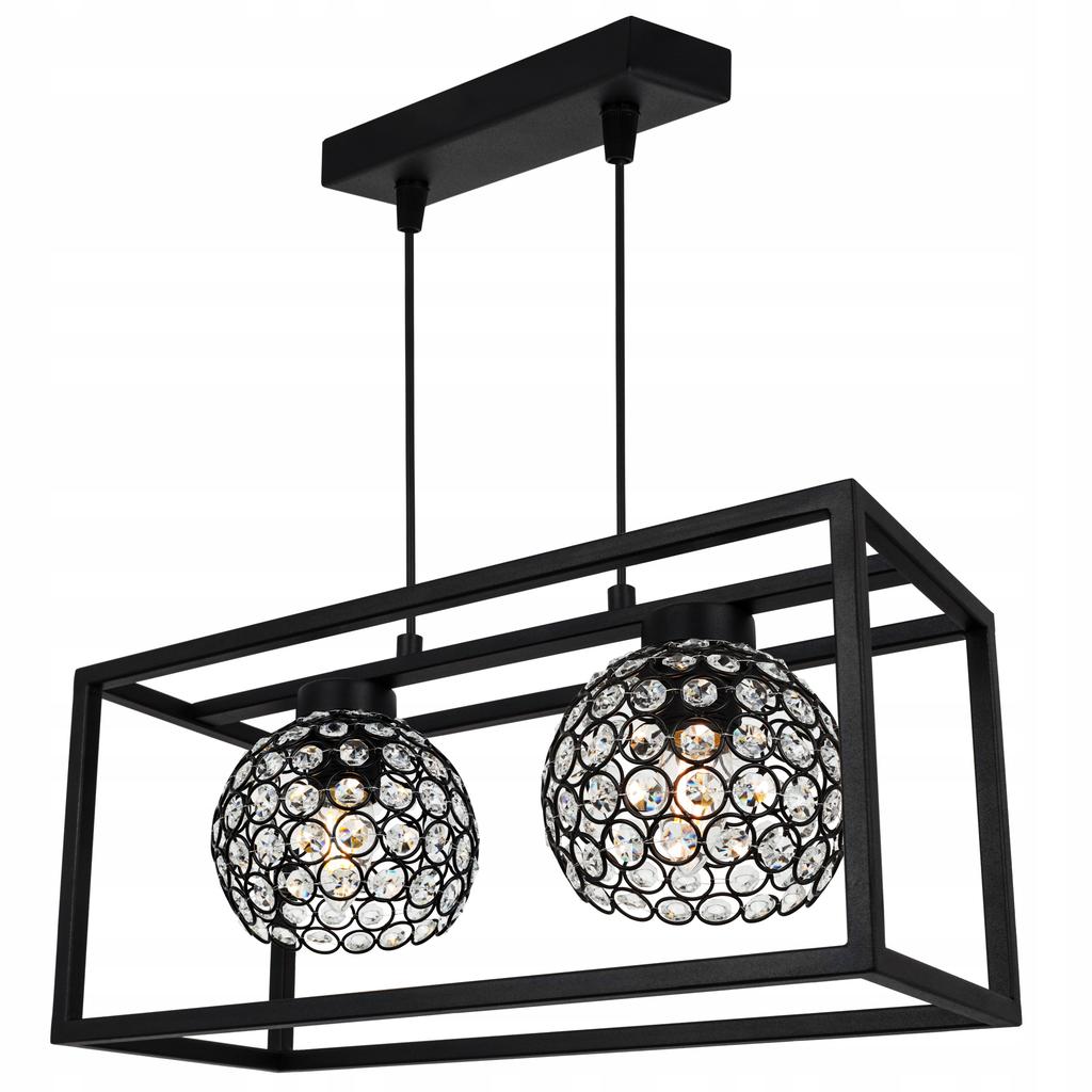 HANGING LAMP ELEGANT CAGE CRYSTAL BALL