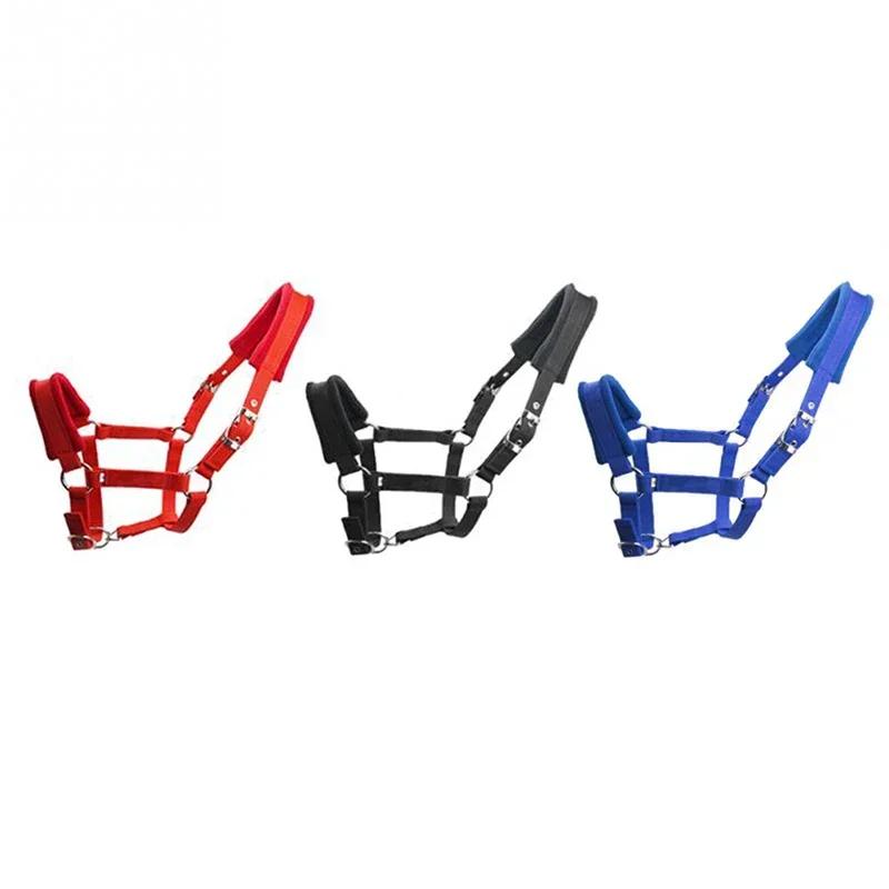 1Pc Soft Padded Pony Halter Bridle Headstall Head Collar Horse Riding Accessories Ergonomic Comfortable Unfettered Halters
