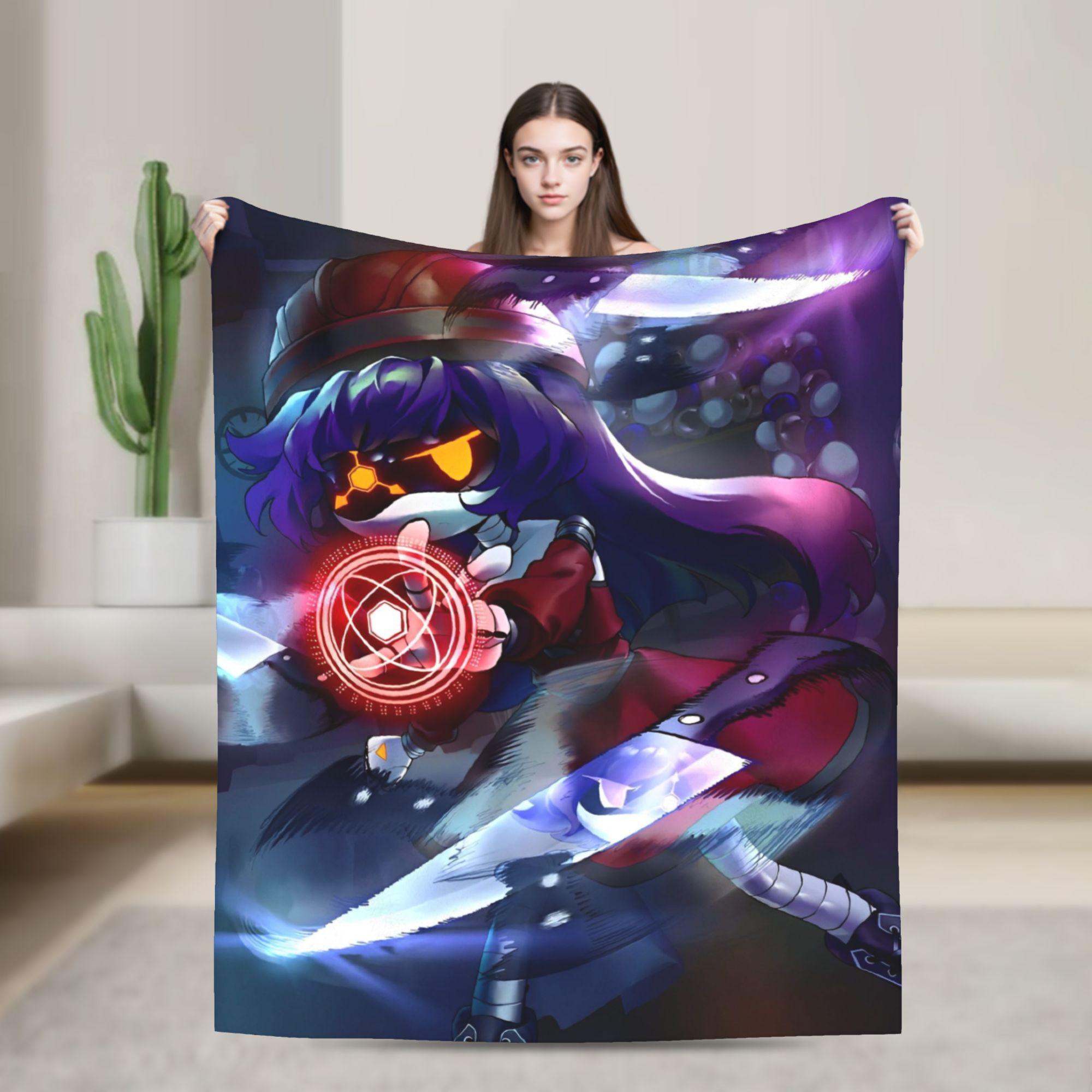 Murder Drones  Blankets Uzi Doorman Aesthetic Flannel Vintage Warm Throw Blankets for Home Restaurant Textile Decor 75x90cm