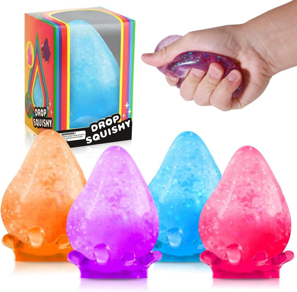 New Heart-Shaped Squeeze Fun Sensory Nice-Sicle Stress Relief Squishy Cube Anti-Anxiety Squeeze Object For Focus ADHD Population