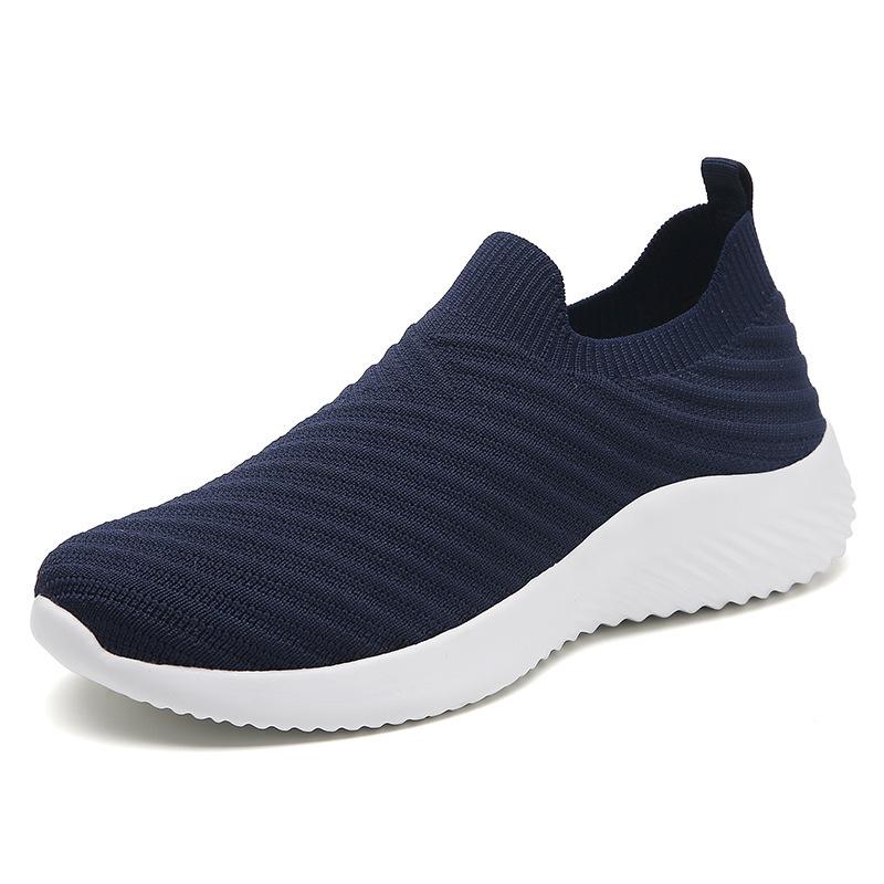 Women's casual shoes spring and summer fly-woven sports casual shoes comfortable mesh one-pedal light soft-soled women's shoes