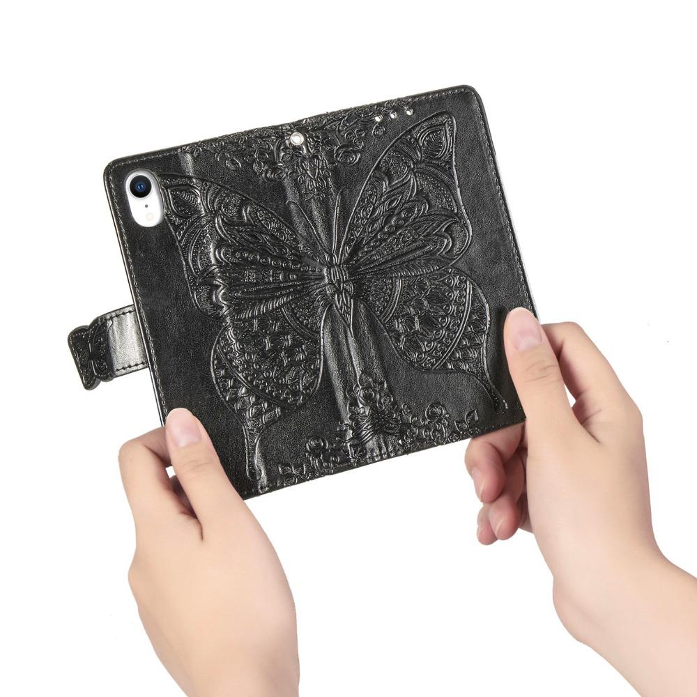 Butterfly Leather Case For Xiaomi RedMi Note 13 12 11 10 9 8 Pro Plus 5G 4G 12S 11S 10S 9S 7 10T 10C 12C 13C Flip Case Cover