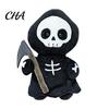 Skin Friendly Polyester Plush Halloween Toy, Ghost Skeleton Bat Witch Pumpkin Doll, Soft Creative Holiday Souvenirs Stuffed Animal for Kids,