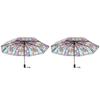 British Wind Rainforest Arch Clear Umbrella Stained Large Umbrella Long Romantic Clear Automatic Handle Sunny Glass G1U6