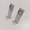 Pack Of 10 Acrylic Earring Display Stands Elegant White Jewelry Organizers Ear Accessories Rack for Home Or Retail Use