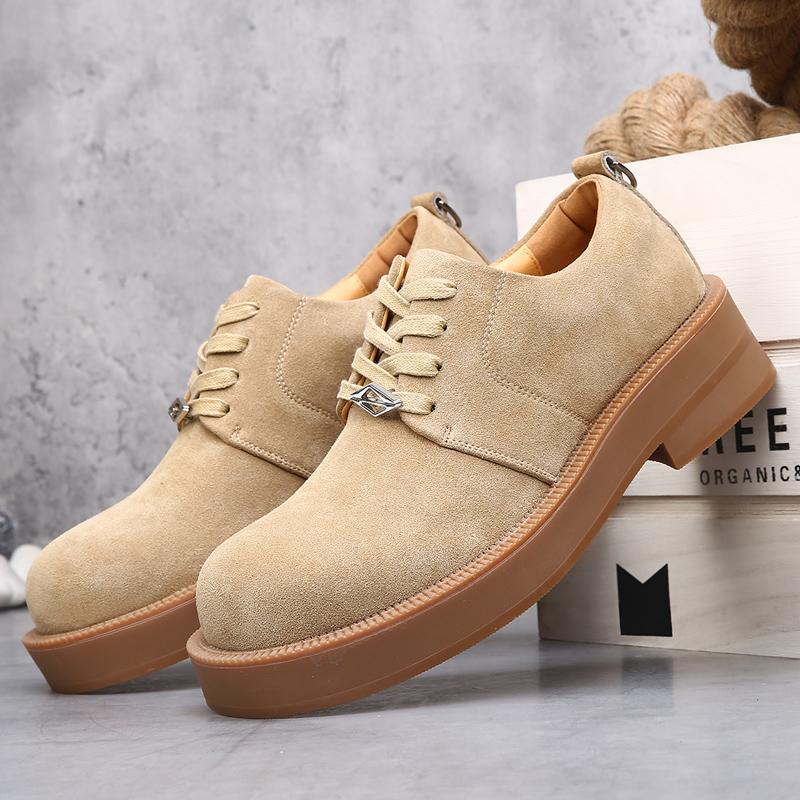 Fashion New Derby Men's Thick soled Shoes Minimalist high-quality casual style Office Business Hot selling youth shoes outdoor luxury