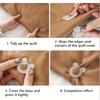 4pcs-Household Quilt Cover Anti Slip Transparent Fixer Safety Needleless Invisible Bed Sheet Fixer