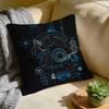 RRockman Mega Man Anime Game Cushion Cover Washed Linen Soft Breathable Decorative Case For Sofa Home Pillow Cover
