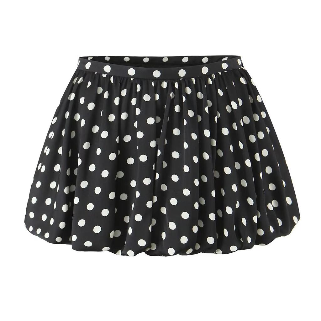 European and American Style, New Women's Clothing, Foreign Style, Versatile, Fashionable Polka Dot Bud Skirt Skirt