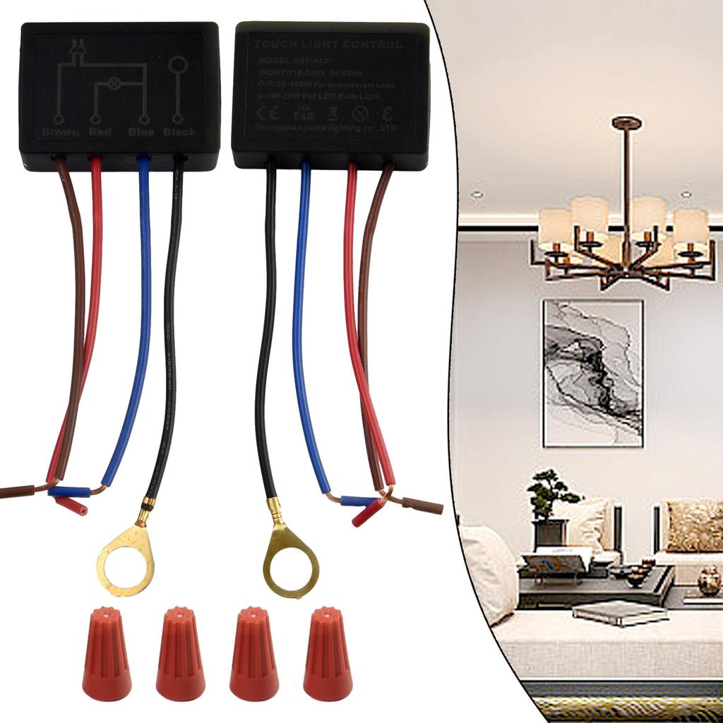 Sensor Touch Light Switch Dimmer Control EU For Lamp Desk Bulb Module Replace Replacement Table Lamp 220V Accessory Black