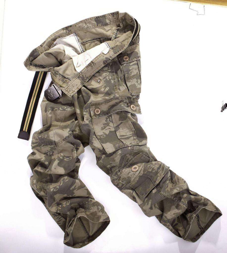 Men's Plus Size 8-Pocket Casual Outdoor Work Pants