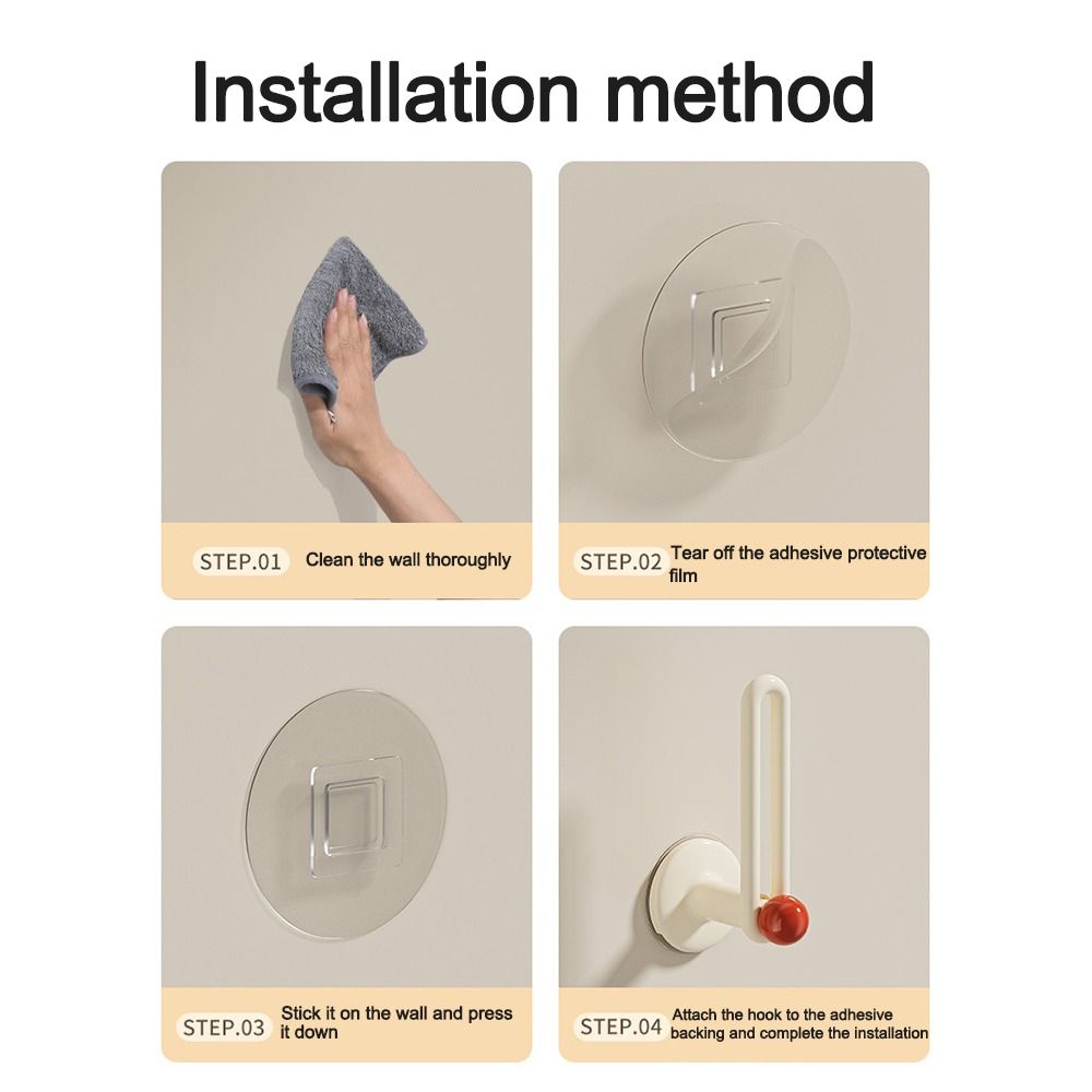 L-Shape Hairband Storage Hook Punch Free Kitchen Storage Rack New Cloth Hanger  Bathroom Kitchen