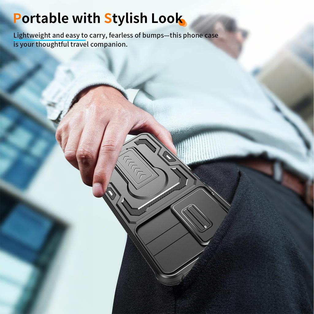 Heavy Duty Fashion Case for Samsung Galaxy A17 5G S26 Ultra A57 A37 A16 A56 A36 A26 S25 Ultra S24 Slide Lens Protection Coque