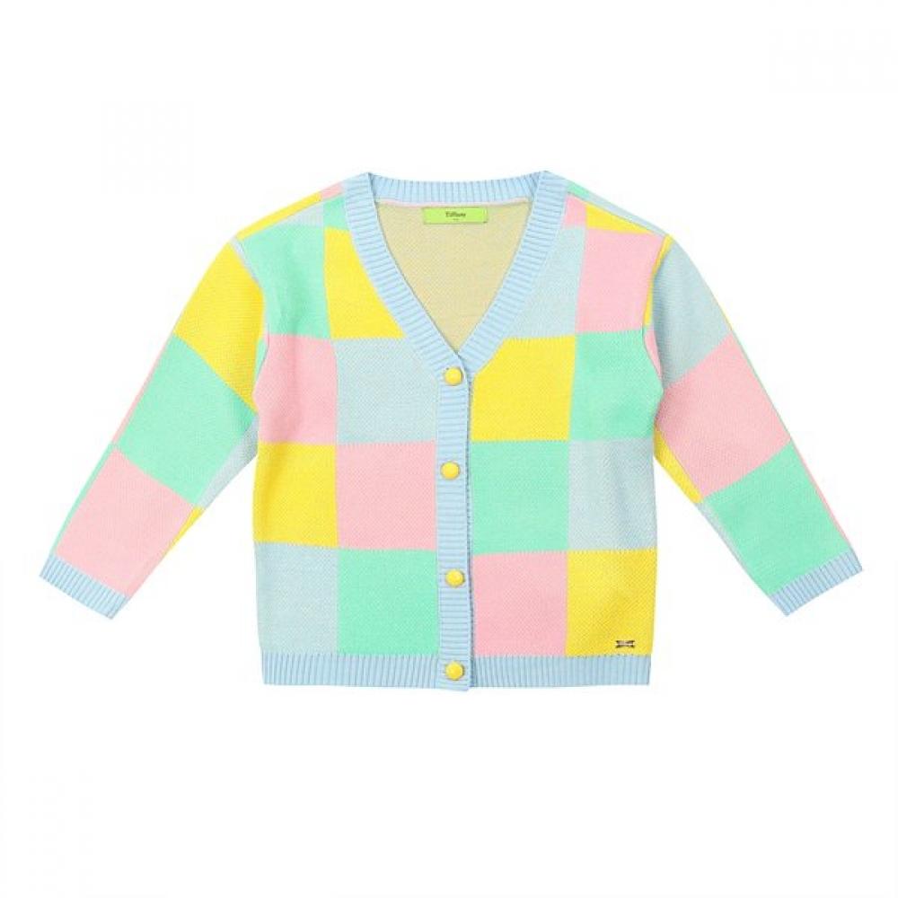 

Tiffany Block Knit Cardigan T31kcw021 Blue/155