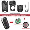 Flip Key Fob Shell Case Replacement Fits for Kia Soul 2011 2012 2013 2010 / Kia Rio / Kia Sportage 2012-2014 3 Button Car Keyless Entry Remote