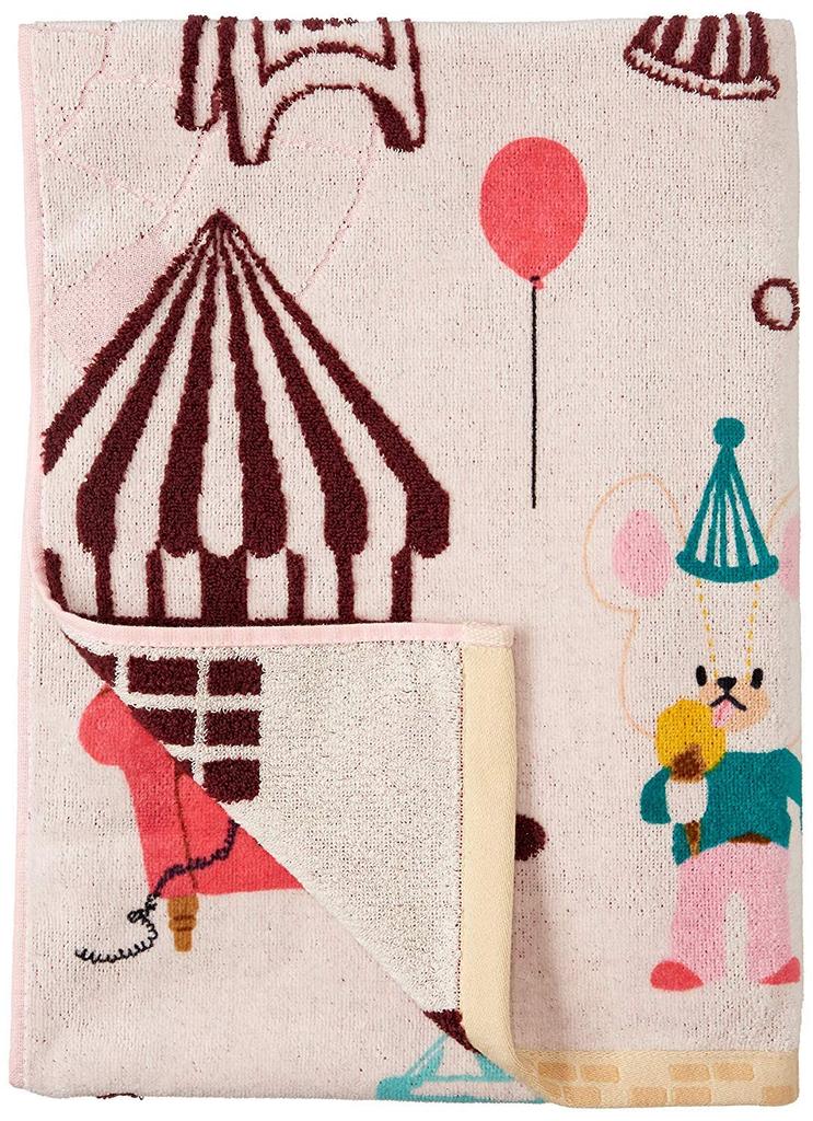 Marushin Bath 60 x 120 Jackie and 4335002500 Towel, "The Bears' School," cm, David, 100% Cotton,