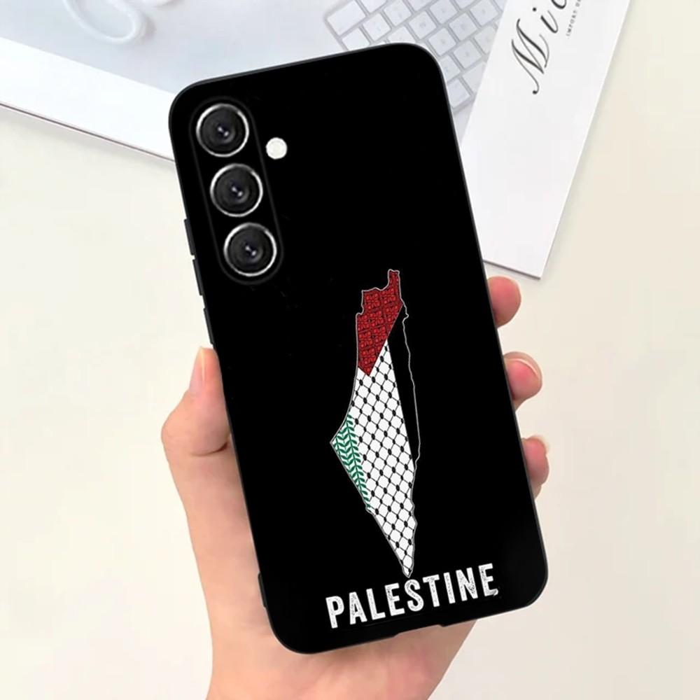 

P-Palestine-es-F-Flag MAP Phone Case For Samsung S25,S24,S21,S22,S23,S30,Ultra,S20,Plus,Fe,Lite,Note,10,9,5G Black Cover Samsung S21plus