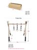 Nordic Wooden Baby Fitness Rack with Decorative Ornaments and Toy Bells