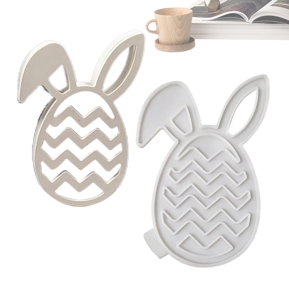 Easter Candy Molds Silicone Non-Stick Craft Supplies Holiday Chocolate Bunny Molds For Cake Cookie Dessert Treat Spring Holiday
