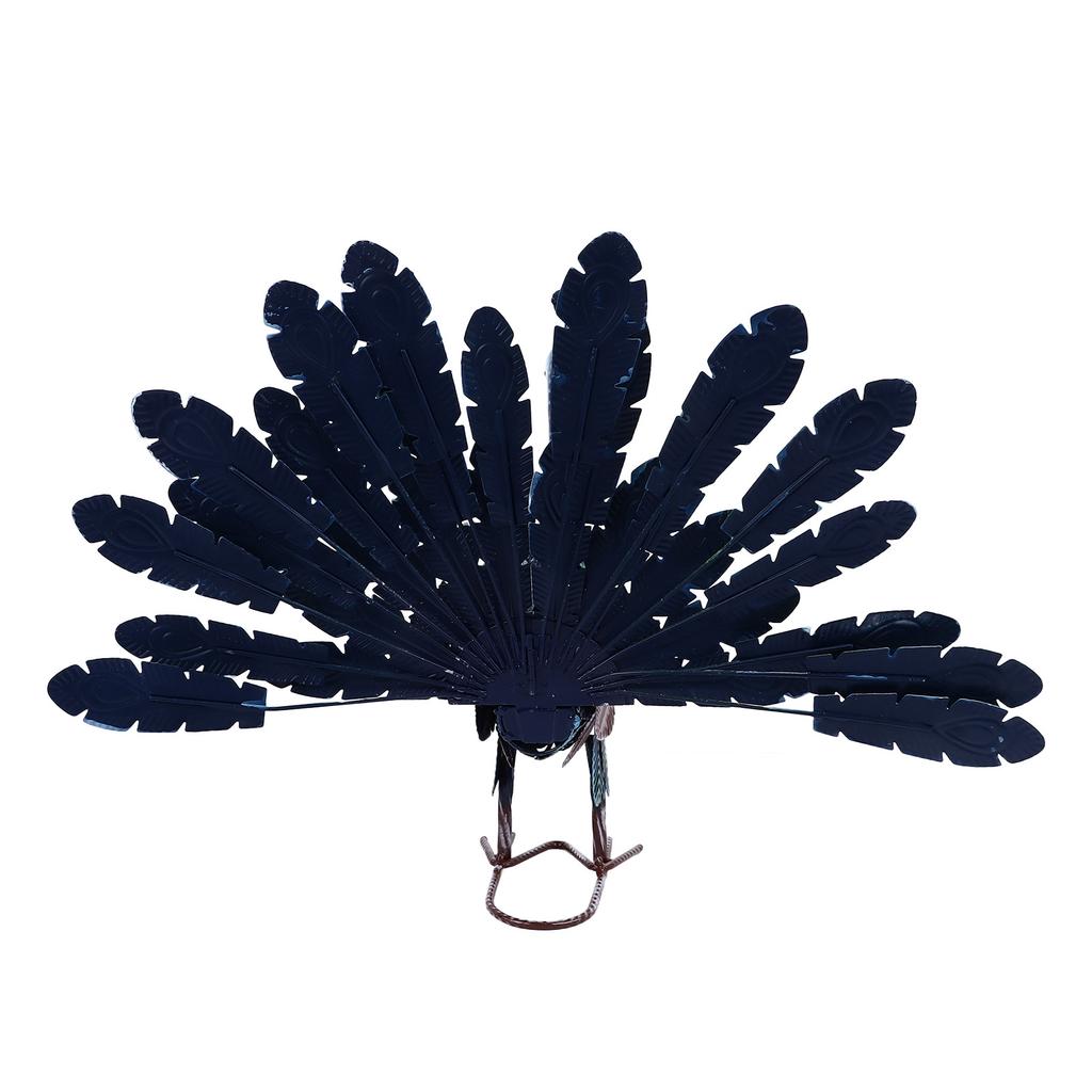 Metal Peacock Lawn Decoration Rustproof Realistic Sculpture for Garden Yard Patio Stylish Outdoor Indoor Decor with Sturdy Stake