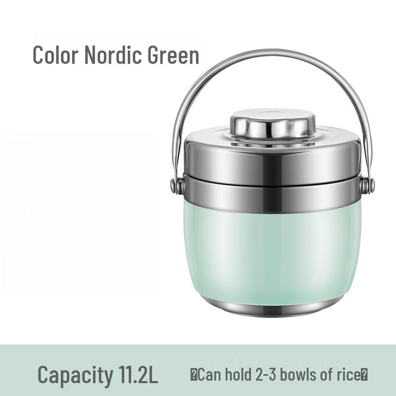 Portable 304 Stainless Steel Double-Layer Insulated Food Jar