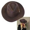 Wool Homburg Cowboy Hats Exotic Hat for Women Men Photo Props Western for Men Women Unisex Wear Headwear