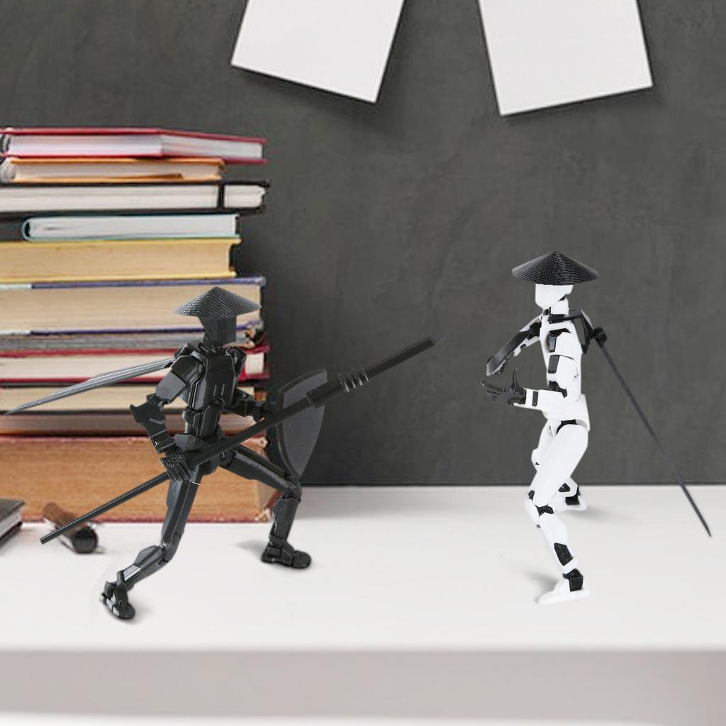 Zestaw mobilnych lalek, mobilna lalka Titan Robot z nadrukiem 3D, ruchoma lalka mobilna, odpowiednia dla kolekcjonerów, dekoracja stołu