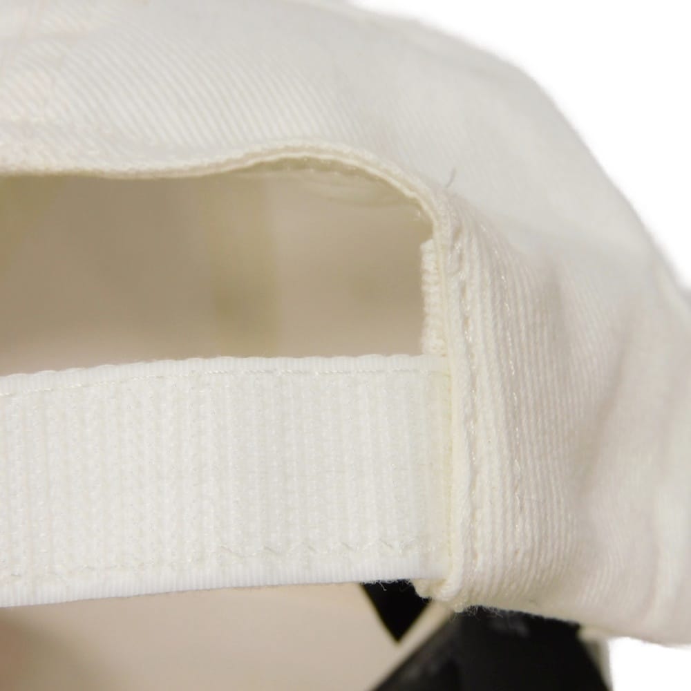 Used 11221 Logo Visor Cap 531588 410B2 9060 7919 L 23.2" Black Baseball Cap with Velcro and Cotton Fits White Men's