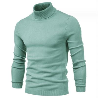 Herbst und Winter Neue Casual männer Einfarbig Pullover Pullover Hoher Kragen männer Casual Strickwaren