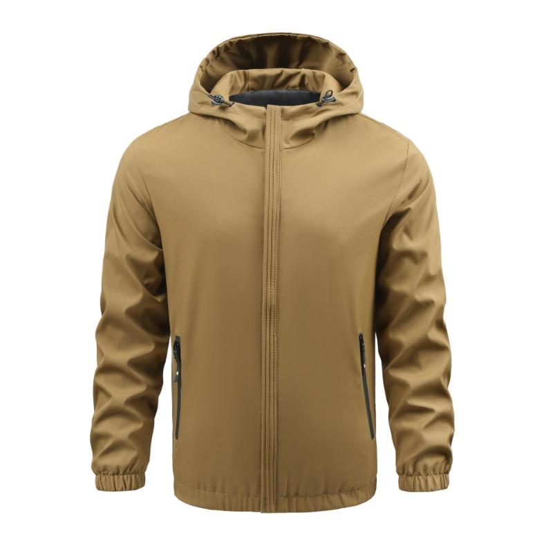 Men S Hooded Casual Outdoor Windproof Jacket