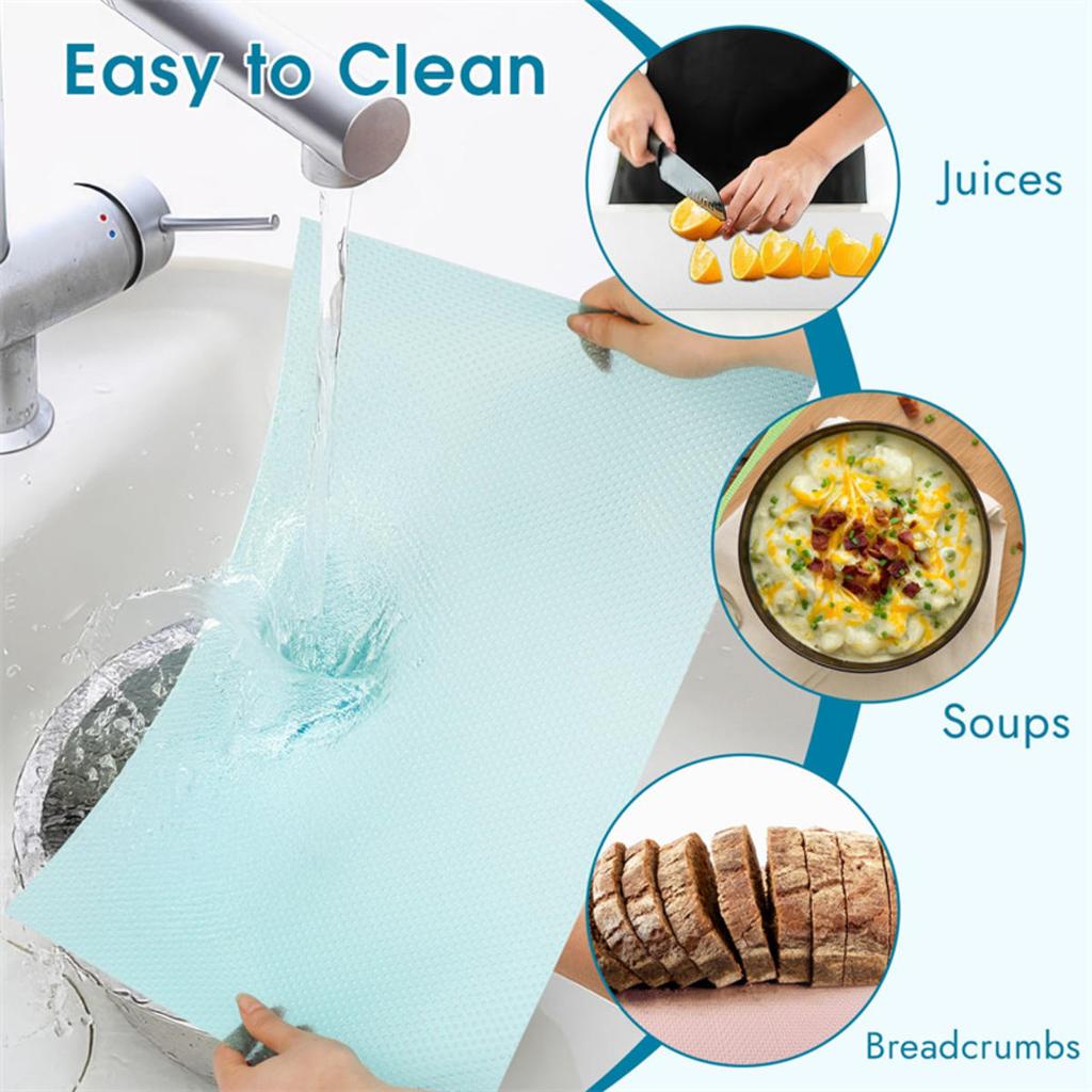 EVA Waterproof Refrigerator Liner Mat Washable Mildew Kitchen Pad Anti-oil Cabinet Drawer Placemat Heat-insulat Fridge Mat