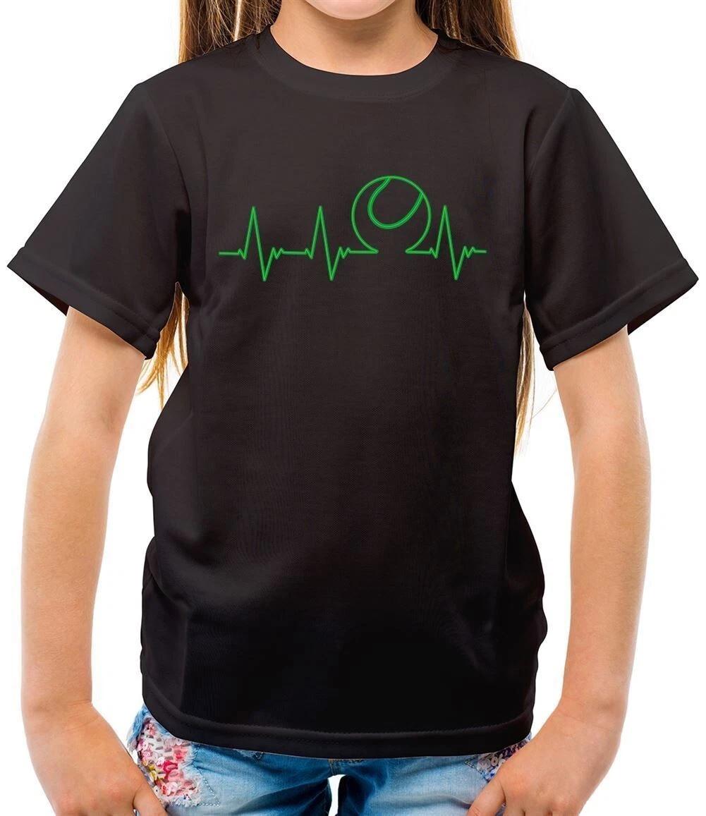 Kids tennis t-shirt - Wimbledon heart racket 100