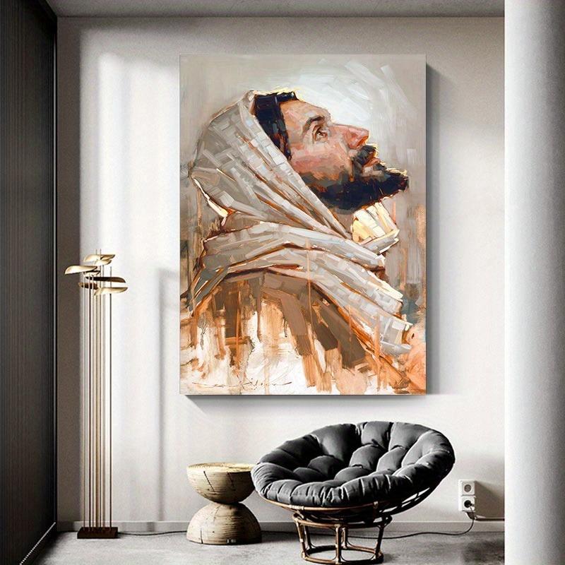 Jesus Character Art Canvas Painting Figure Wall Art Posters Print Religious Church Wall Pictures for Home Decor